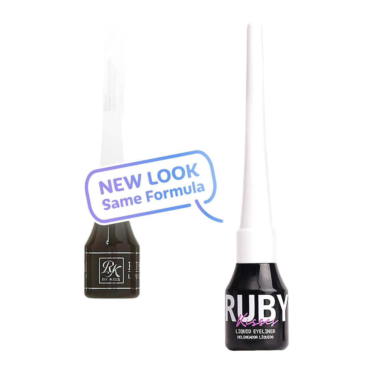 Ruby Kisses Classic Liquid Eyeliner, Smudgeproof Long Lasting Eye Makeup with Felt-Tip Applicator (1 PACK, White) Beauty & Personal Care Ruby Kisses