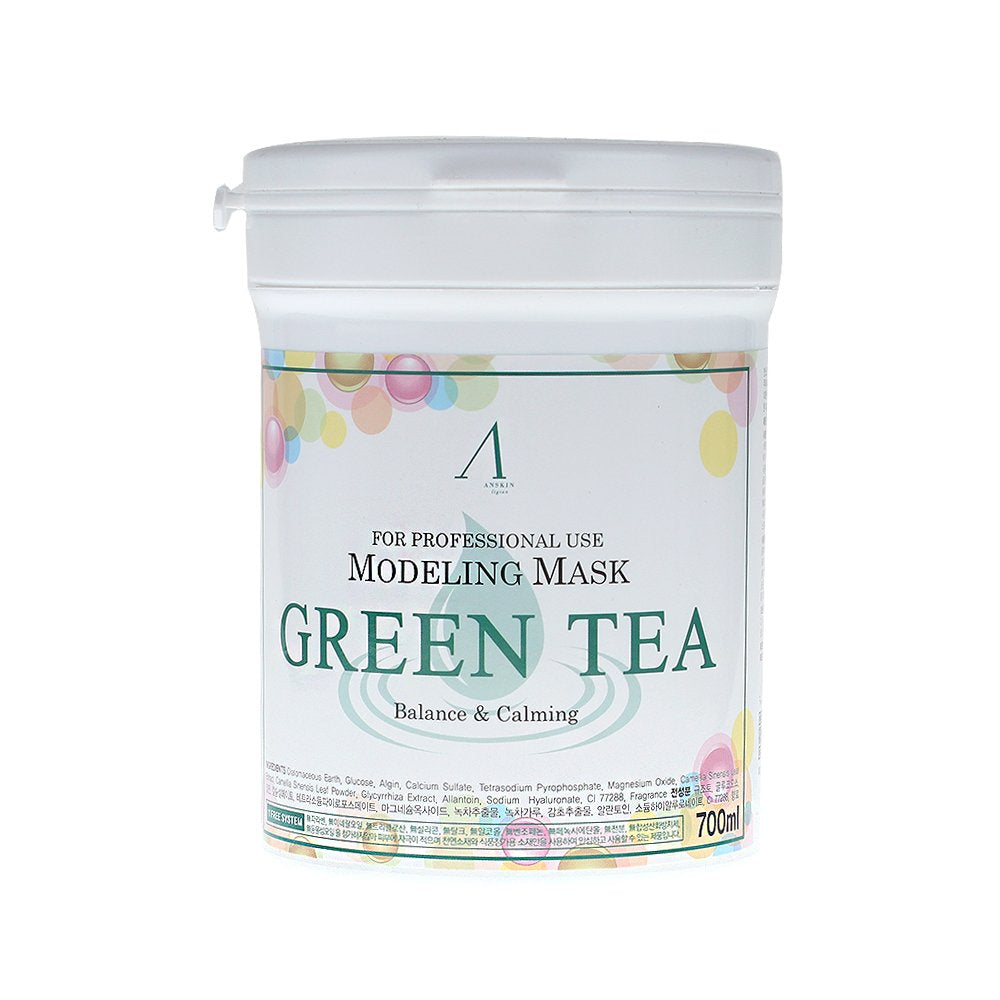 700ml Modeling Mask Powder Pack Green Tea for Soothing and Anti Oxidation by anskin Beauty & Personal Care Anskin