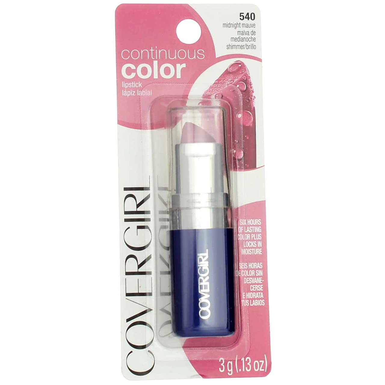 COVERGIRL Continuous Color Lipstick, 540 Midnight Mauve, 0.13 Oz (Packaging May Vary) Beauty & Personal Care COVERGIRL