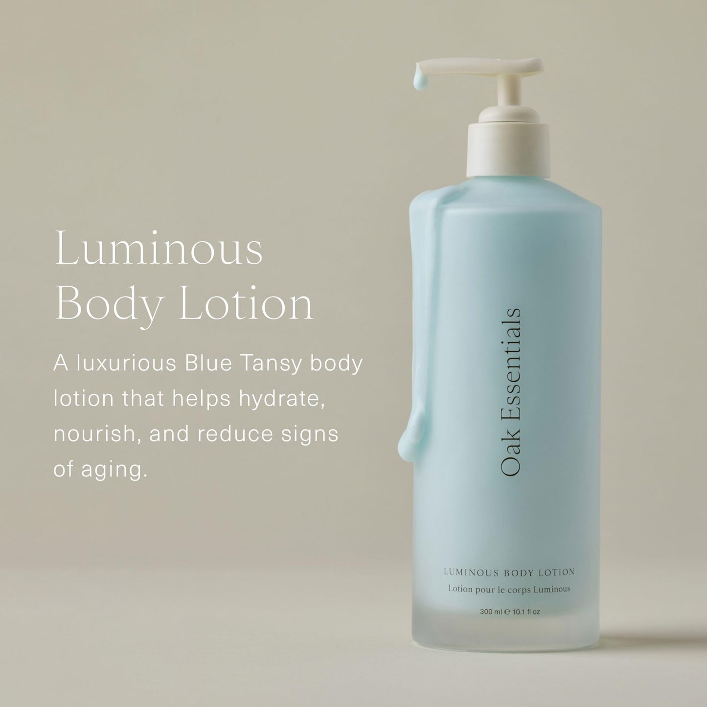 Oak Essentials Luminous Body Lotion, Hydrating Body Lotion for Women with Blue Tansy, Rose Oil, Shea Butter and Coconut Oil, Lightweight Moisturizer Beauty & Personal Care Oak Essentials