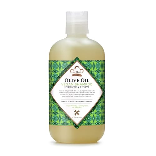 Nubian Heritage Shampoo for Dry Hair Olive Oil Hydrate and Revive 12 oz Beauty & Personal Care Nubian Heritage
