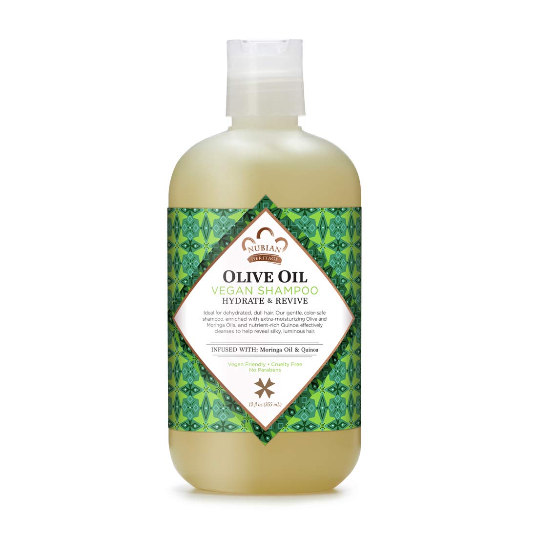 Nubian Heritage Shampoo for Dry Hair Olive Oil Hydrate and Revive 12 oz Beauty & Personal Care Nubian Heritage