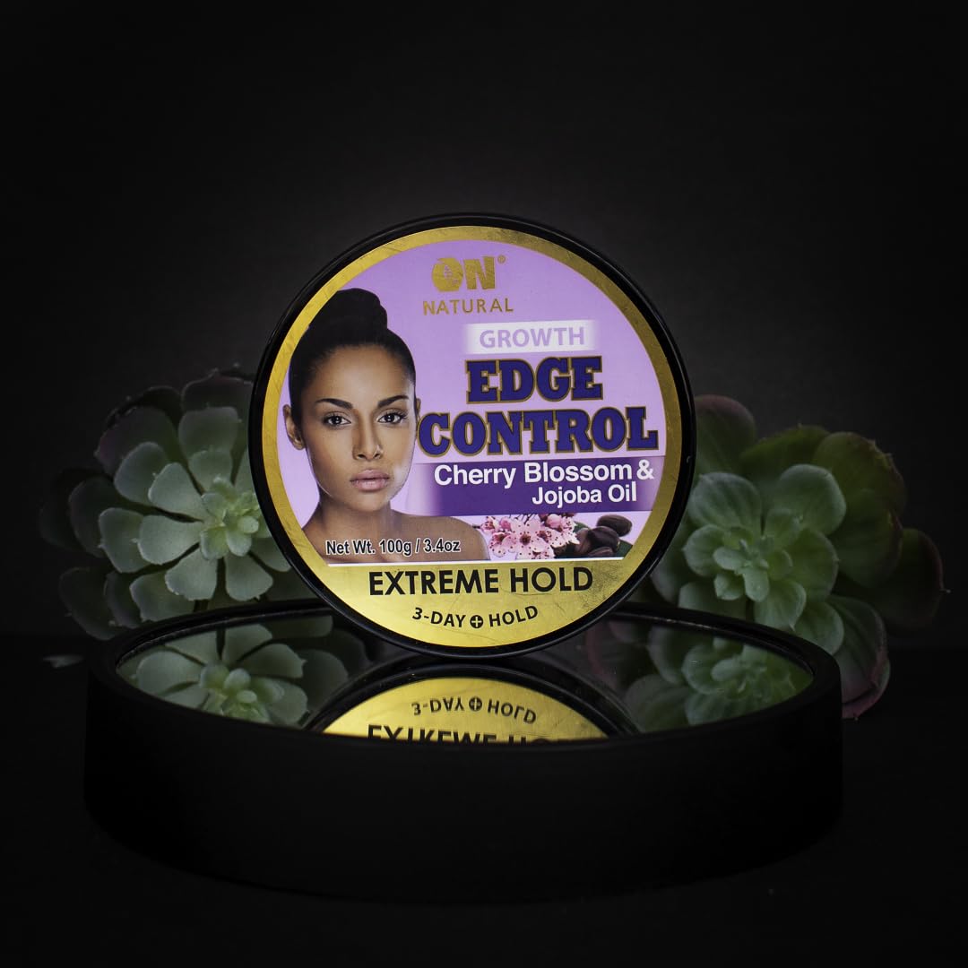 On Natural Edge Control Extreme Hold-Cherry Blossom and Jojoba Oil 3.4oz Beauty & Personal Care On Natural
