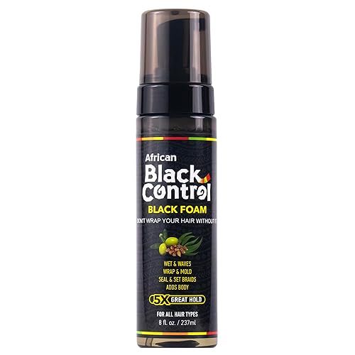 African Black Control Black Foam - 8 fl oz (Pack of 2) Beauty & Personal Care African Black Control