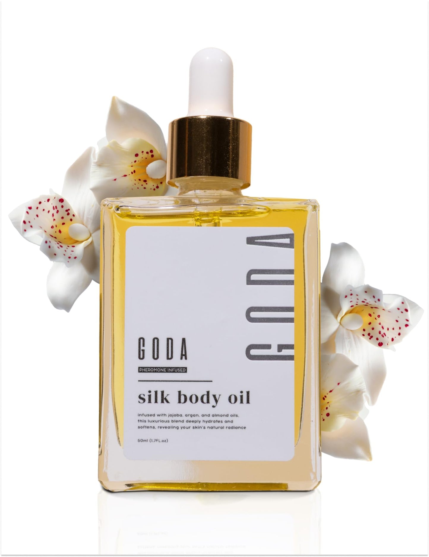 GODA Silk Body Oil Women - Firming Anti Aging Moisturizing Formula, Crepey Skin Hydrating After Shower, Scented Organic Blend Premium Skincare Beauty and Personal Care GODA Default Title