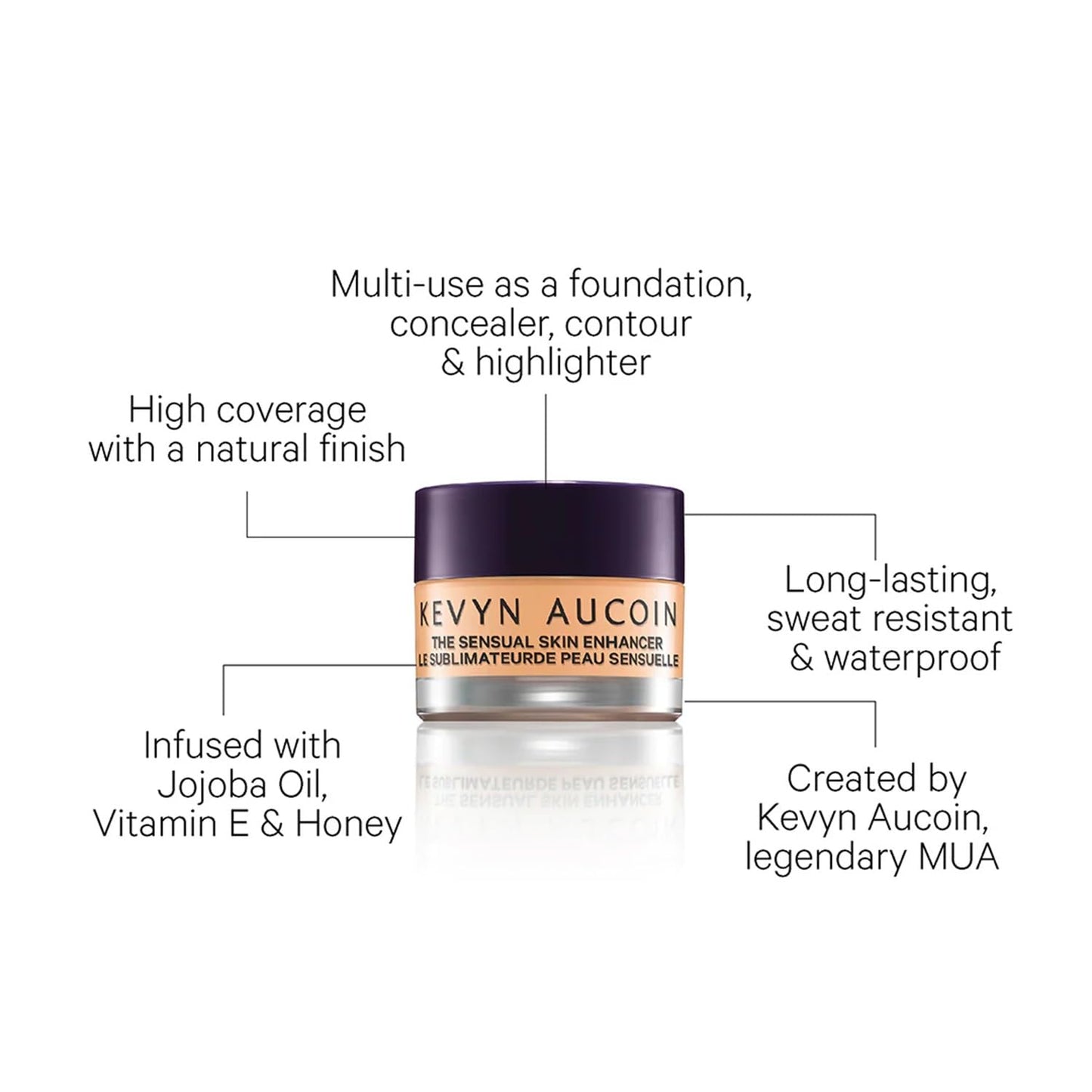 Kevyn Aucoin The Sensual Skin Enhancer, SX 01 (Light) shade: Evens skin tone. All-in-one foundation, concealer, highlight and contour. All skin types. Beauty & Personal Care Kevyn Aucoin