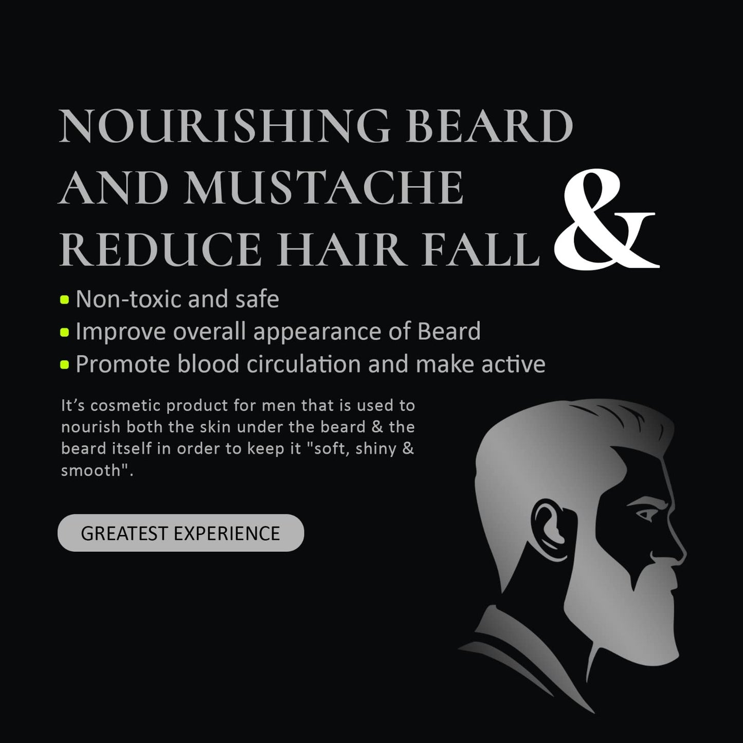 HERBOGANIC Beard Oil for Men - Softens, Moisturizes, Conditions & Strengthens Beard - Natural Beard Oil with Almond & Jojoba Oil - Beard Oil that Beauty and Personal Care HERBOGANIC