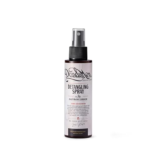 DandyMen Detangling Spray for Men - Leave-In for Curly, Wavy & Textured Hair - Softens & Smooths - 5.7 oz Beauty & Personal Care DandyMen