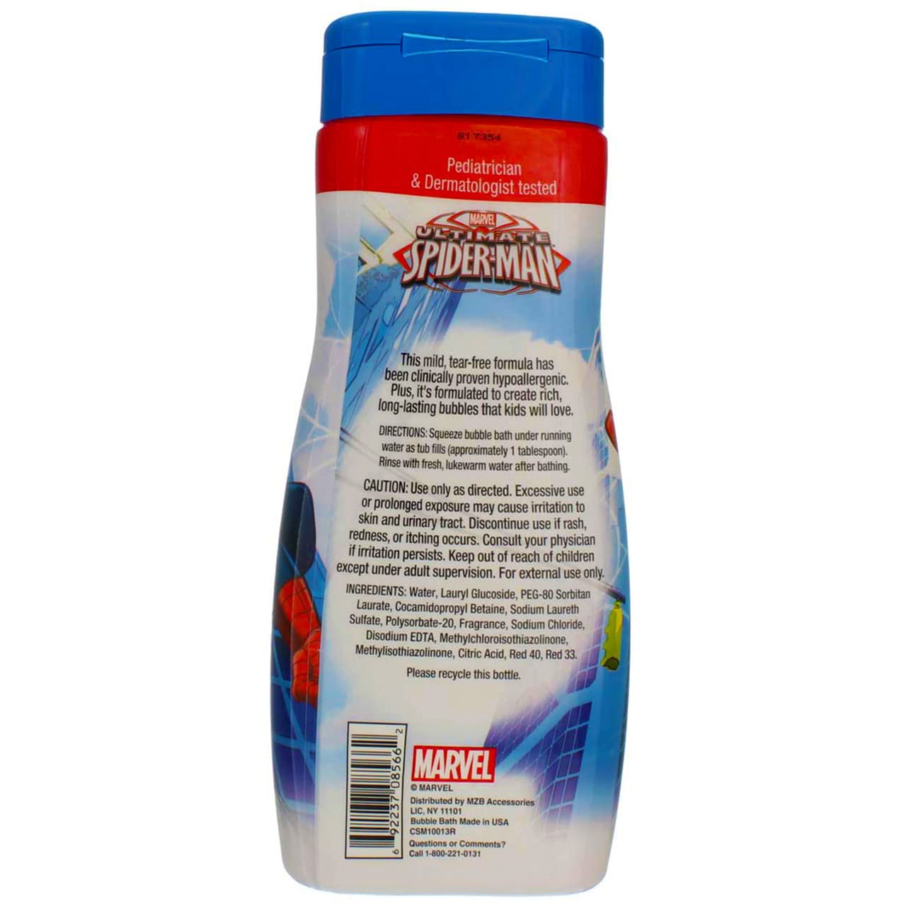 Spiderman Bubble Bath 24 Ounce Superpower Punch (709ml) (2 Pack) Beauty & Personal Care Spiderman