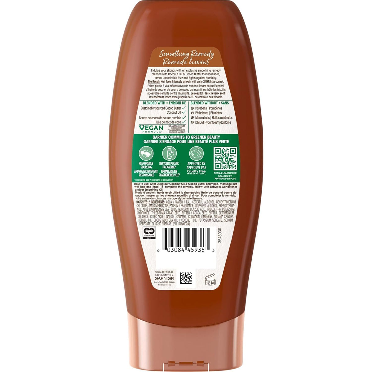 Garnier Whole Blends Condition Coconut Oil 12.5 Ounce (369ml) (3 Pack)