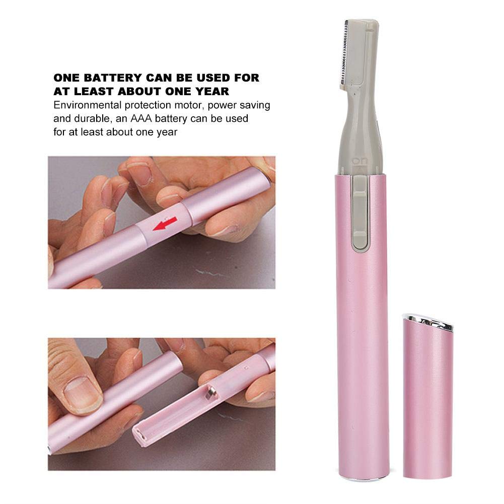 Electric Lady Shaver, Mini Womens Eyebrow Face Hair Trimmer, Hair Removal Tool with Disassembled Washed Cutting Head/ Design, for Face Body Arms Legs Beauty and Personal Care Pongnas