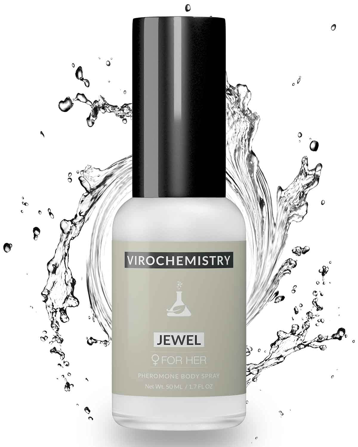 VIROCHEMISTRY Pheromones For Women (JEWEL) Body Spray - Elegant, Ultra Strength Organic Human Pheromones Fragrance Body Spray 50mL - [Human Grade Beauty & Personal Care VIROCHEMISTRY