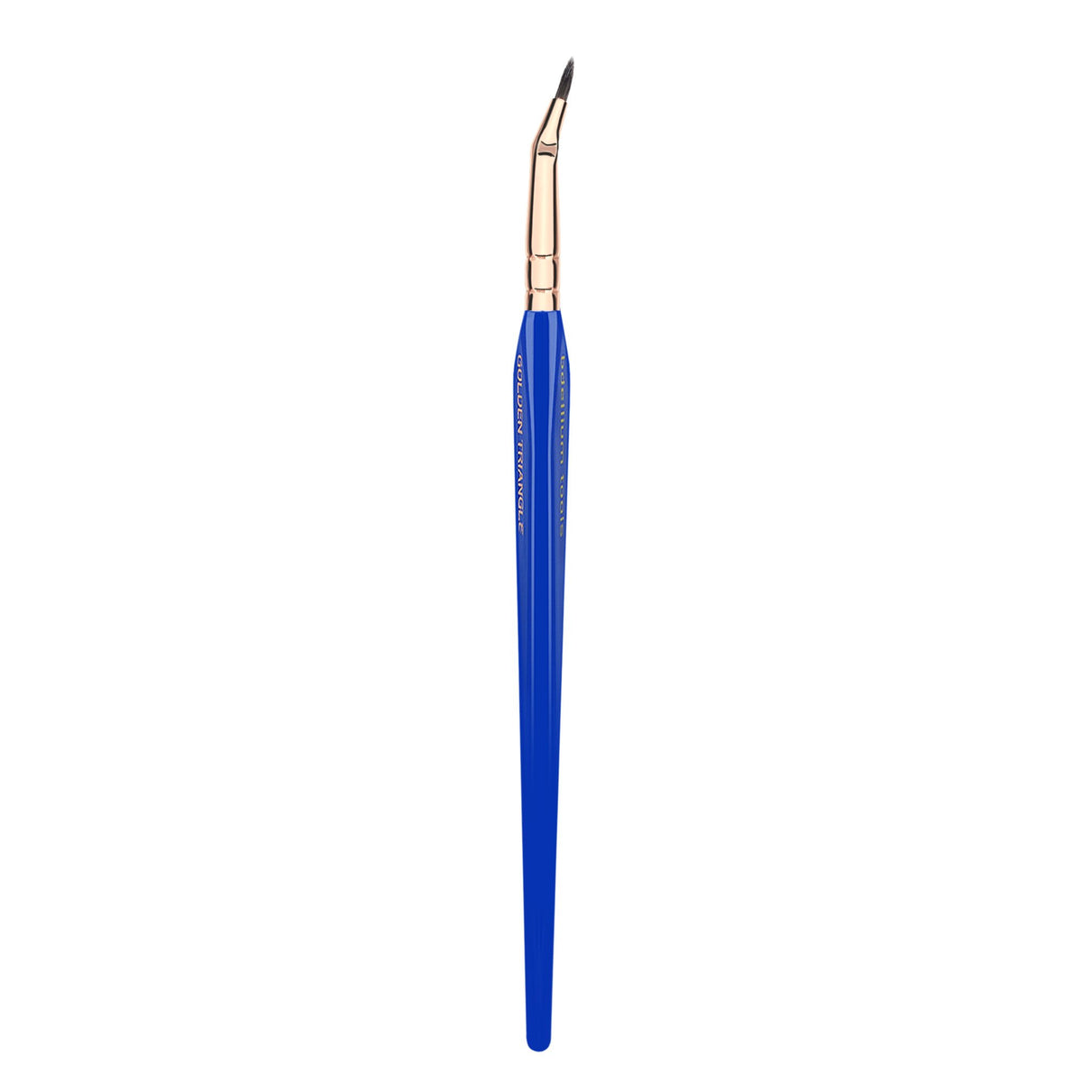Bdellium Tools Professional Makeup Brush - Golden Triangle 708 Bent Eyeliner - With All Vegan and Soft Synthetic Fibers, For Smooth Application (Blue