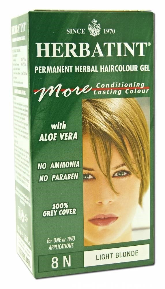Herbatint 8N Permanent Herbal Light Blonde Haircolor Gel Kit - 3 per case. Beauty & Personal Care Herbatint