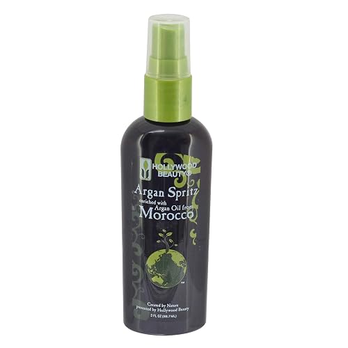 Hollywood Beauty argan spritz 3 fluid ounce, Brown, 3 Fl Oz Beauty & Personal Care Hollywood Beauty
