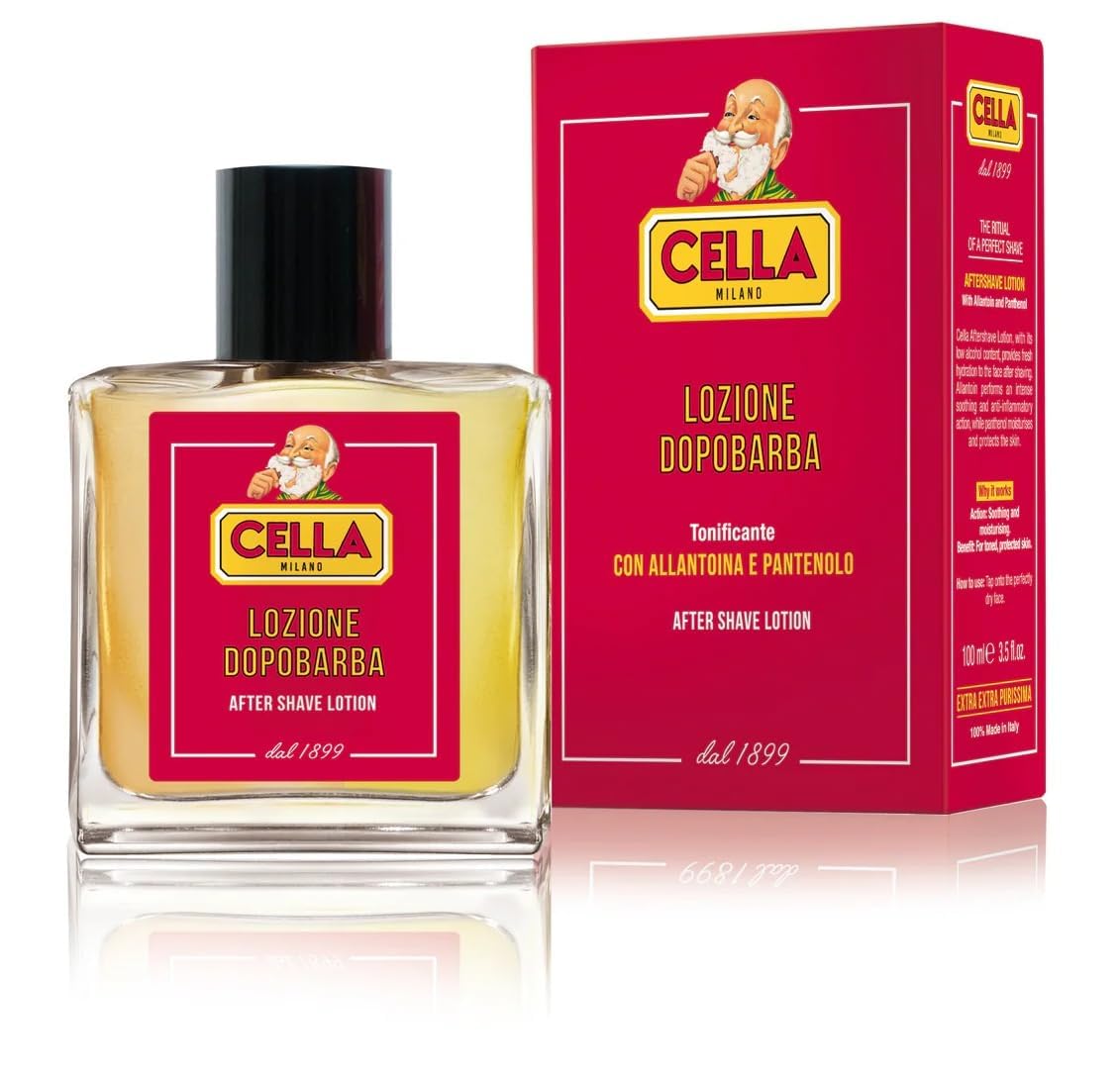CELLA MILANO, After Shave Lotion, Classic Wood & Citrus Scent, Invigorates and Cools Skin After Shaving, Made In Italy Beauty and Personal Care Cella