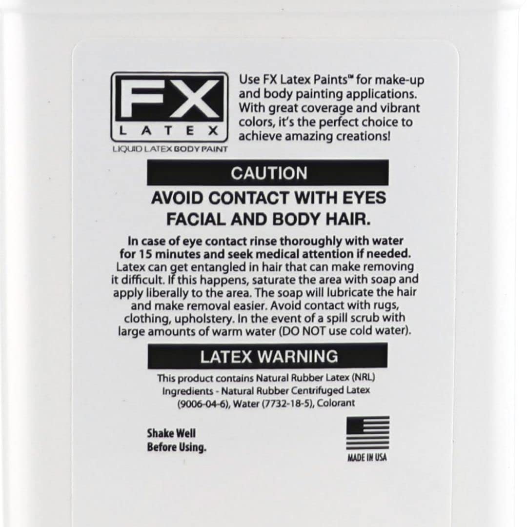 Liquid Latex Fashions- Ammonia Free Natural Face paint for Kids and Adults, Ideal for Art, School Plays, Cosplays and Concerts, Fluorescent Orange- 16 Beauty & Personal Care Liquid Latex Fashions
