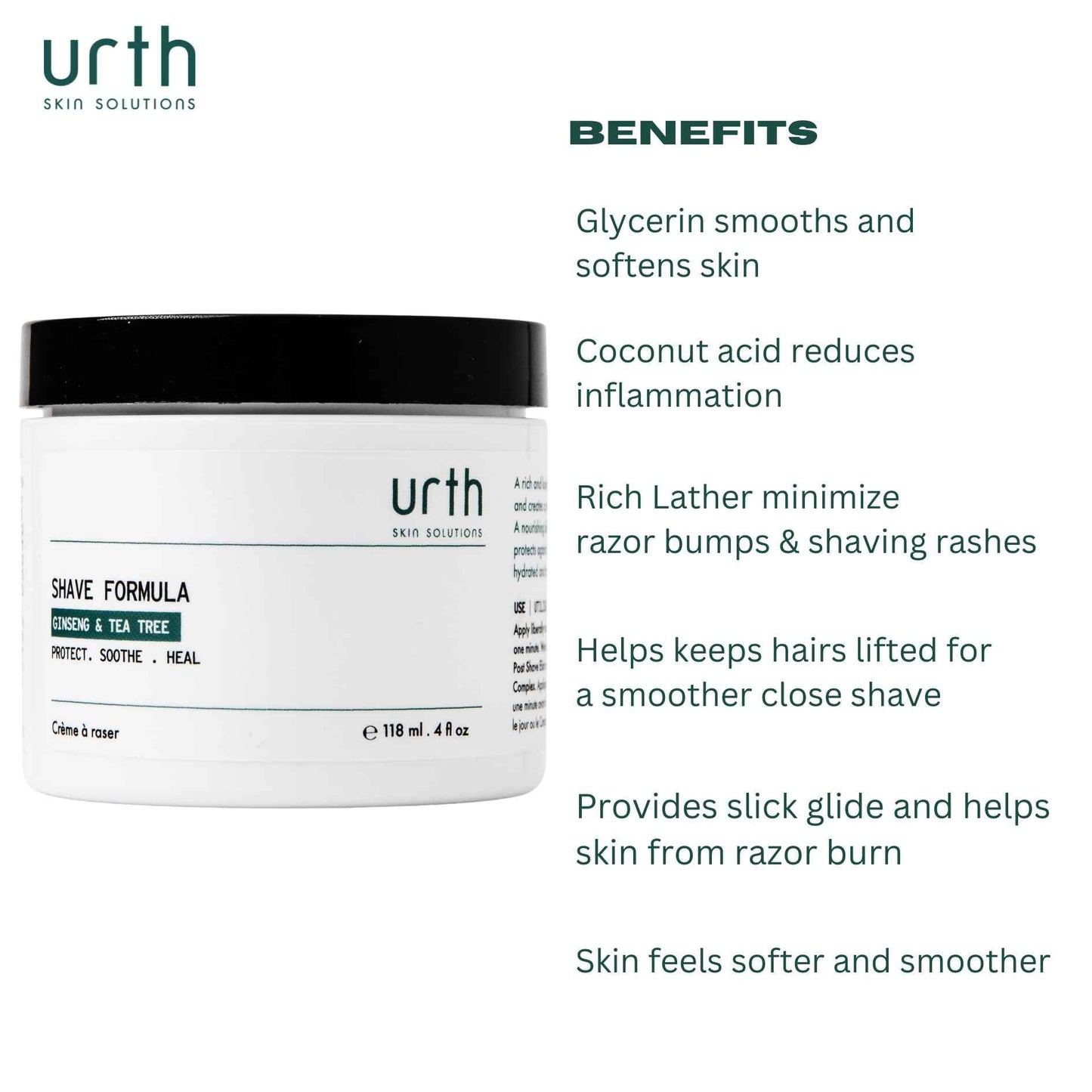 Urth Shave Formula Beauty and Personal Care Urth Skin Solutions For Men