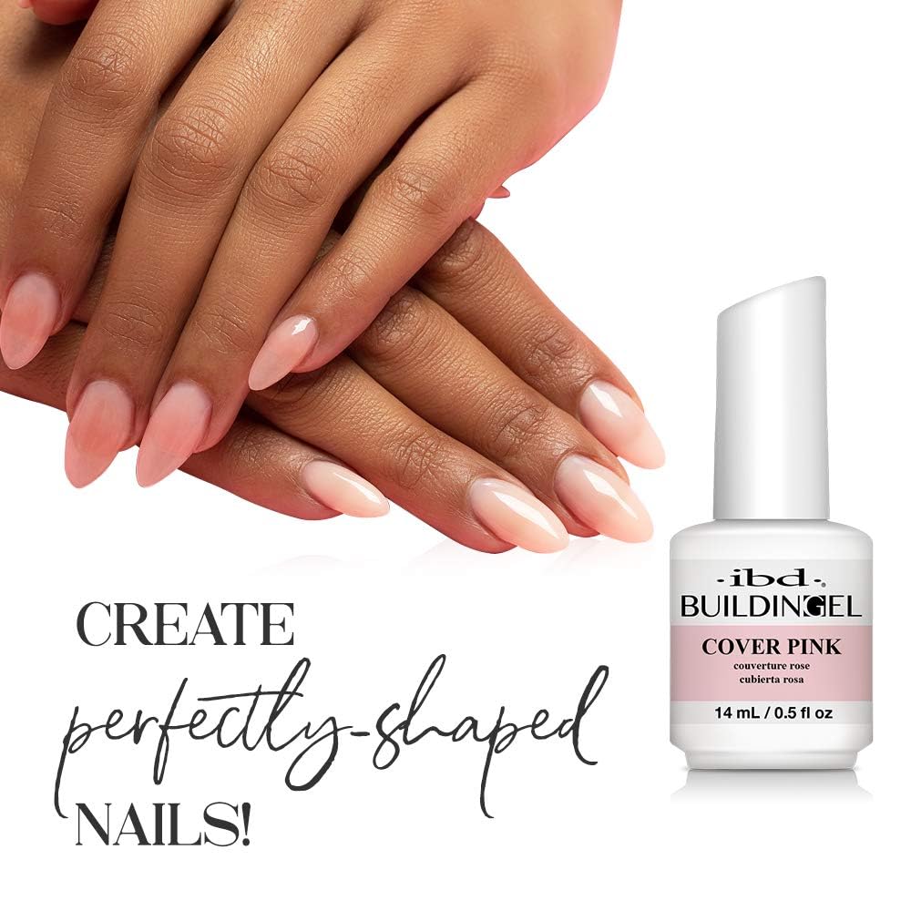 IBD Building Gel, Hard Gel Nail Extension, Cover Pink, 0.5 oz Beauty & Personal Care IBD