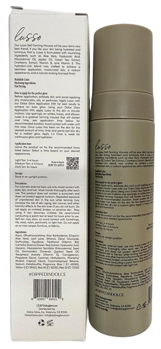Lusso Self-Tanning Mousse - Dolce Glow