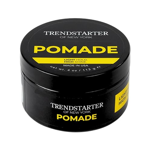 TRENDSTARTER - CLASSIC POMADE (4oz) - Light Hold - High Shine - Water-Based Pomade - All-Day Smooth Wet Look Finish - Non-Crispy Formula - Premium Beauty & Personal Care TRENDSTARTER