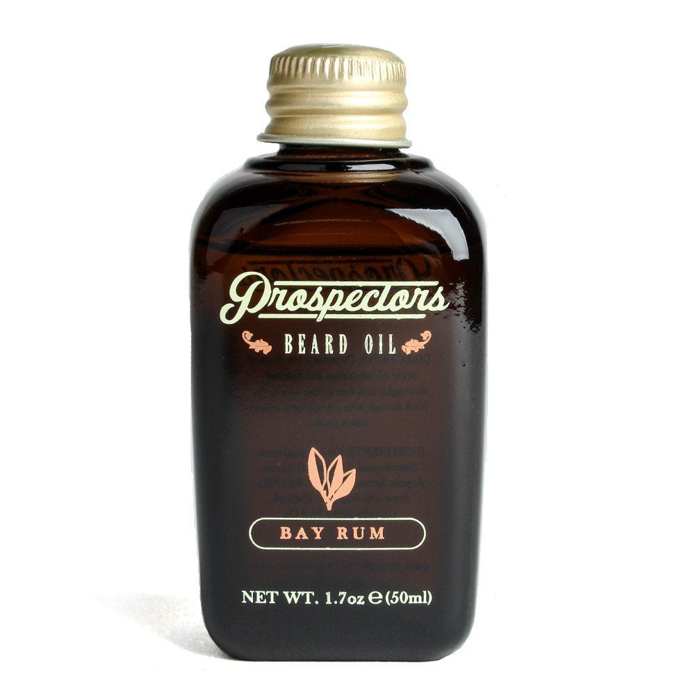 Prospectors Bay Rum Beard Oil 1.7 oz Bottle Beauty and Personal Care PROSPECTORS