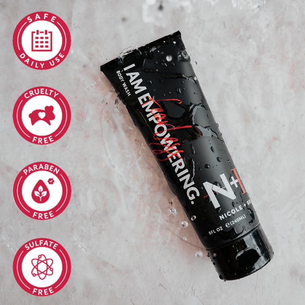 N+B Moisturizing Body Wash for Men & Women | Body Skin Care Made w/Hydrating Argan Oil & Vitamin E | Sulfate Free, Paraben Free, Gluten Free Beauty & Personal Care Nicole + Brizee