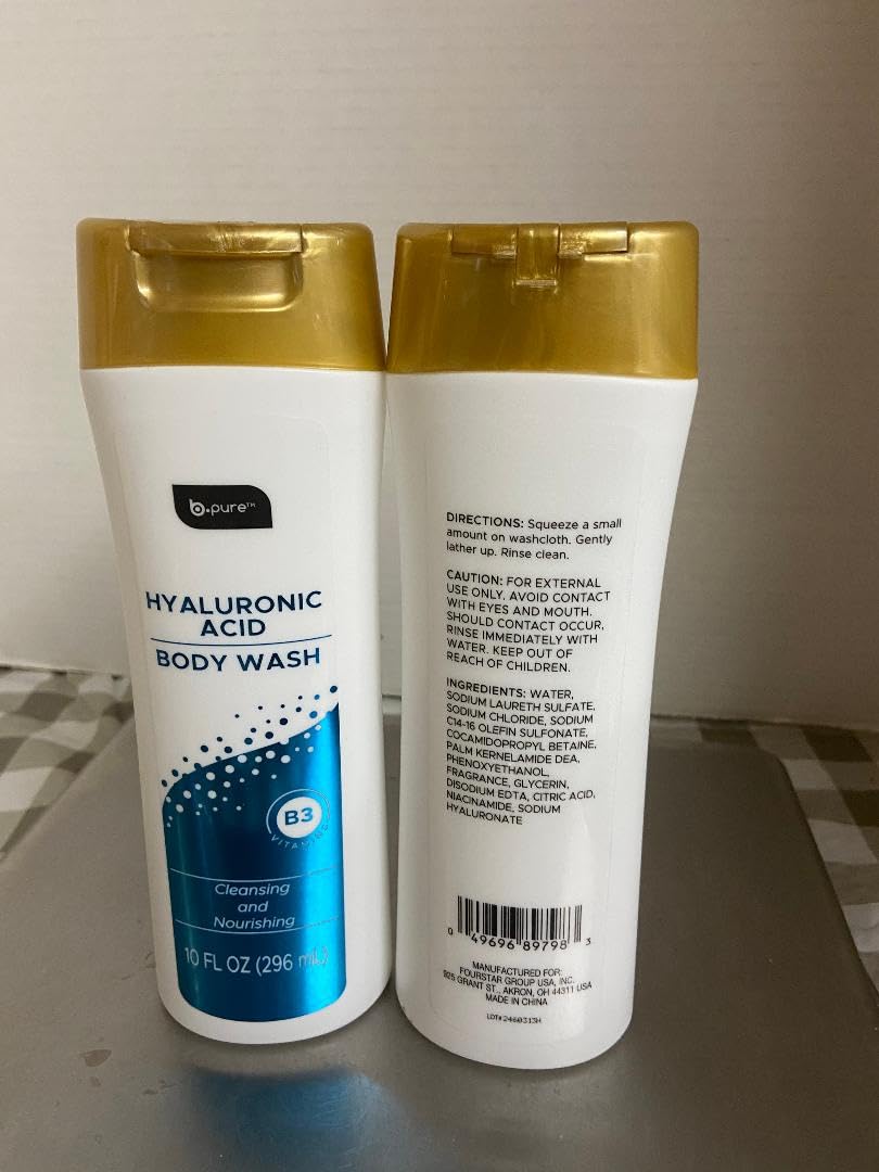 b.pure Hyaluronic Acid Body Wash (2 EA 10 oz EA) Beauty & Personal Care b.pure