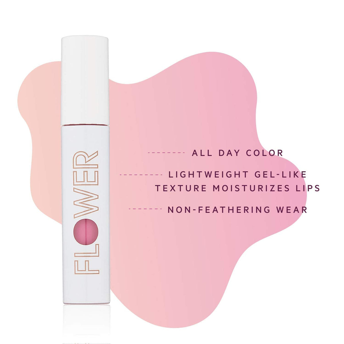FLOWER BEAUTY By Drew Barrymore Bitten Lip Stain - Long-Lasting Color - Hydrating + Water-Based Formula - Gel-Like Texture - (Sass) Beauty & Personal Care FLOWER BEAUTY