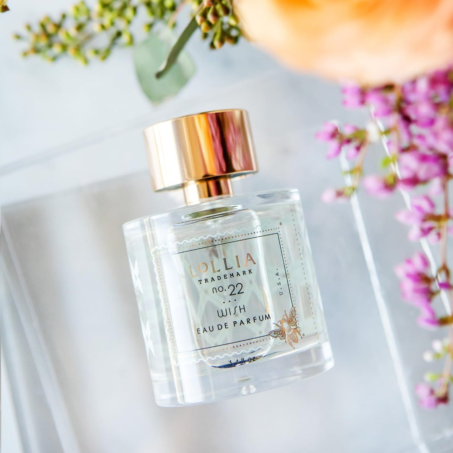 LOLLIA Wish Eau de Parfum, 3.4 fl. oz., Sugar Cane, Vanilla Bean, & Jasmine Scented Beautifully Captivating Perfume, Luxury Long Lasting Women's Beauty & Personal Care LOLLIA