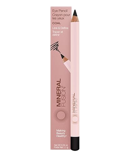 Mineral Fusion Eye Pencil (Black - Coal) - Eyeliner with Soothing Chamomile, Meadowfoam & Vitamin E - Smooth & Long Lasting, Hypoallergenic Beauty & Personal Care Mineral Fusion