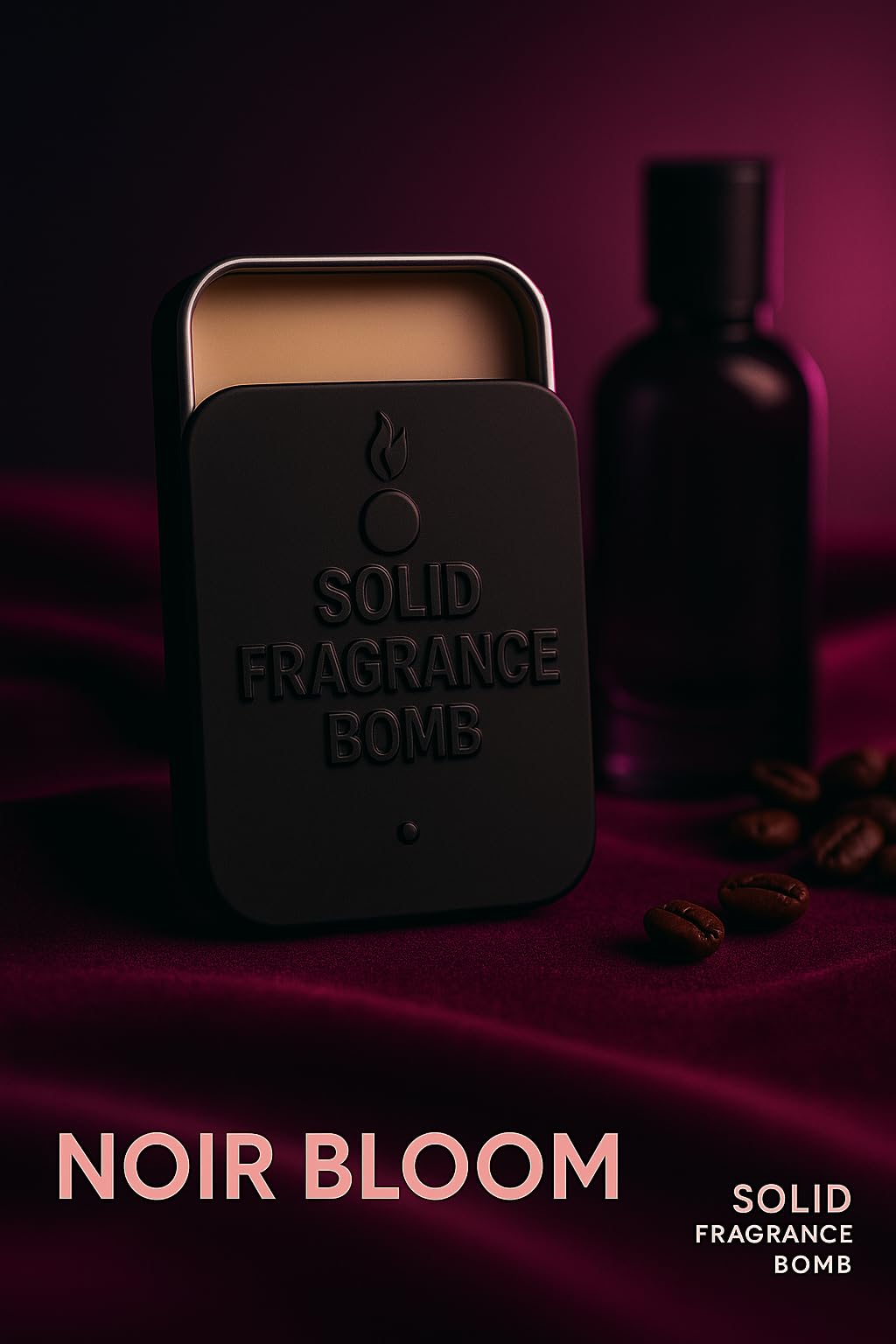 Solid Fragrance Bomb - Premium All-Natural Solid Cologne for Men & Women | Long-Lasting, TSA-Safe, Alcohol-Free, Halal, Handmade Travel Fragrance Balm Beauty & Personal Care Solid Fragrance Bomb