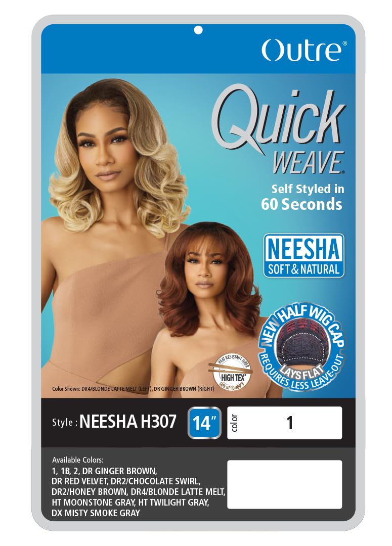 Outre Quick Weave - NEESHA H307 (1B OFF BLACK)