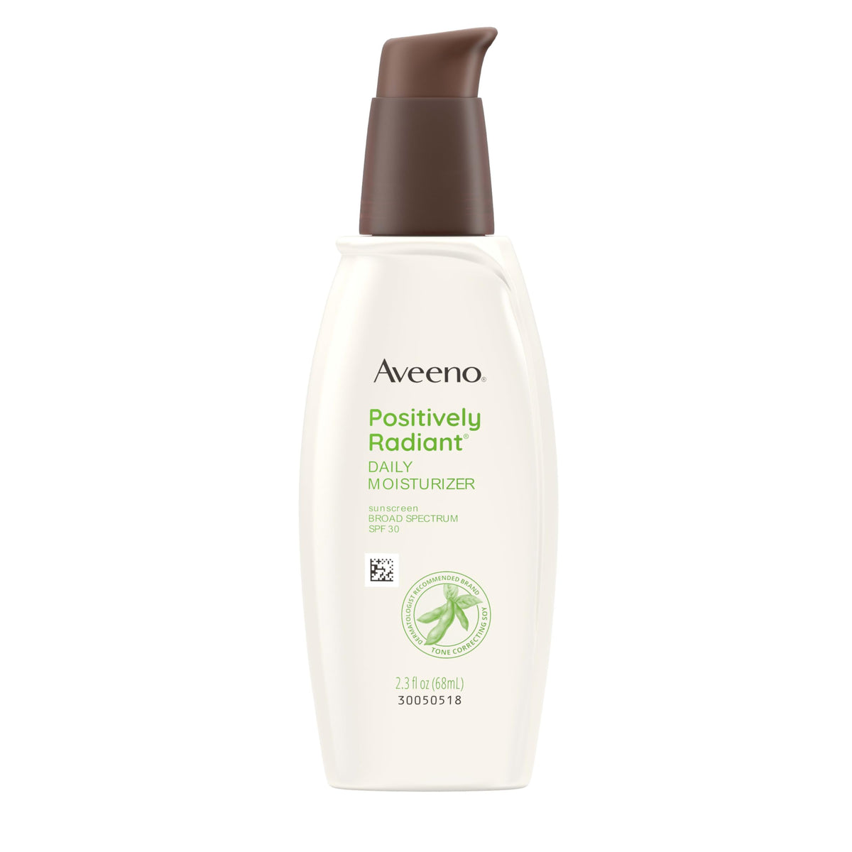 Aveeno Positively Radiant Face Moisturizer with SPF 30 Sunscreen, Hydrating Facial Moisturizer with Soy Extract to Visibly Improve Skin Tone Beauty & Personal Care Aveeno