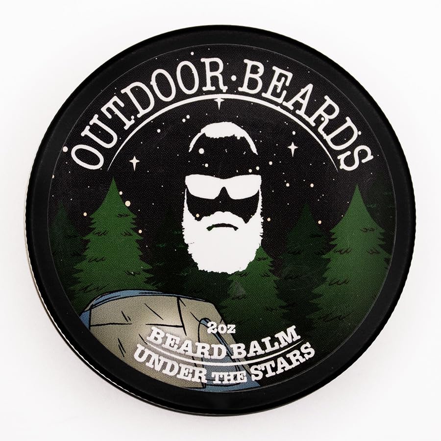 Outdoor Beards Beard Balm - 2 oz Cleansing Balm for Beards Short or Long - Beard Conditioner for Men - Essential Moisturizer for Every Man's Beard Beauty and Personal Care Outdoor Beards