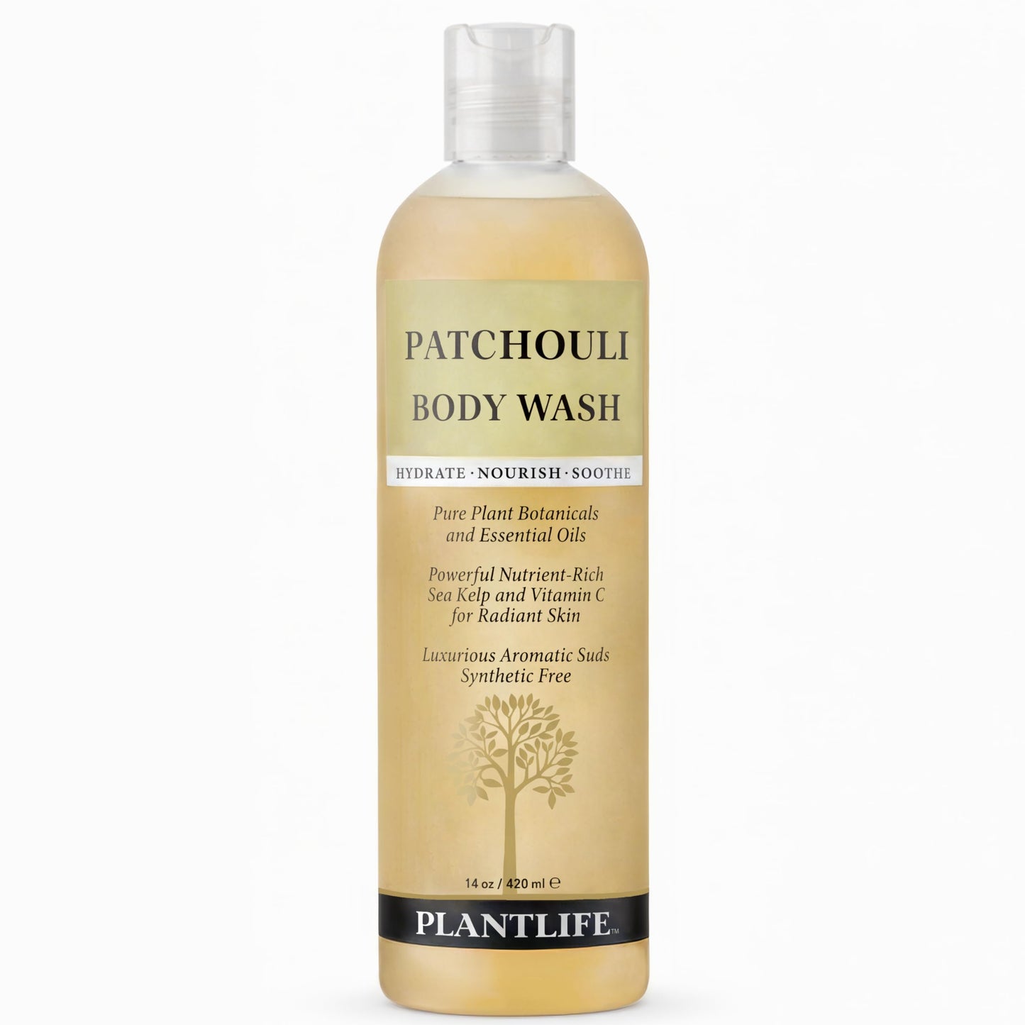 Plantlife Patchouli Body Wash - GMO and Gluten Free Gentle and Moisturizing Body Wash That Contains Only Ingredients Straight from Nature Beauty & Personal Care Plantlife