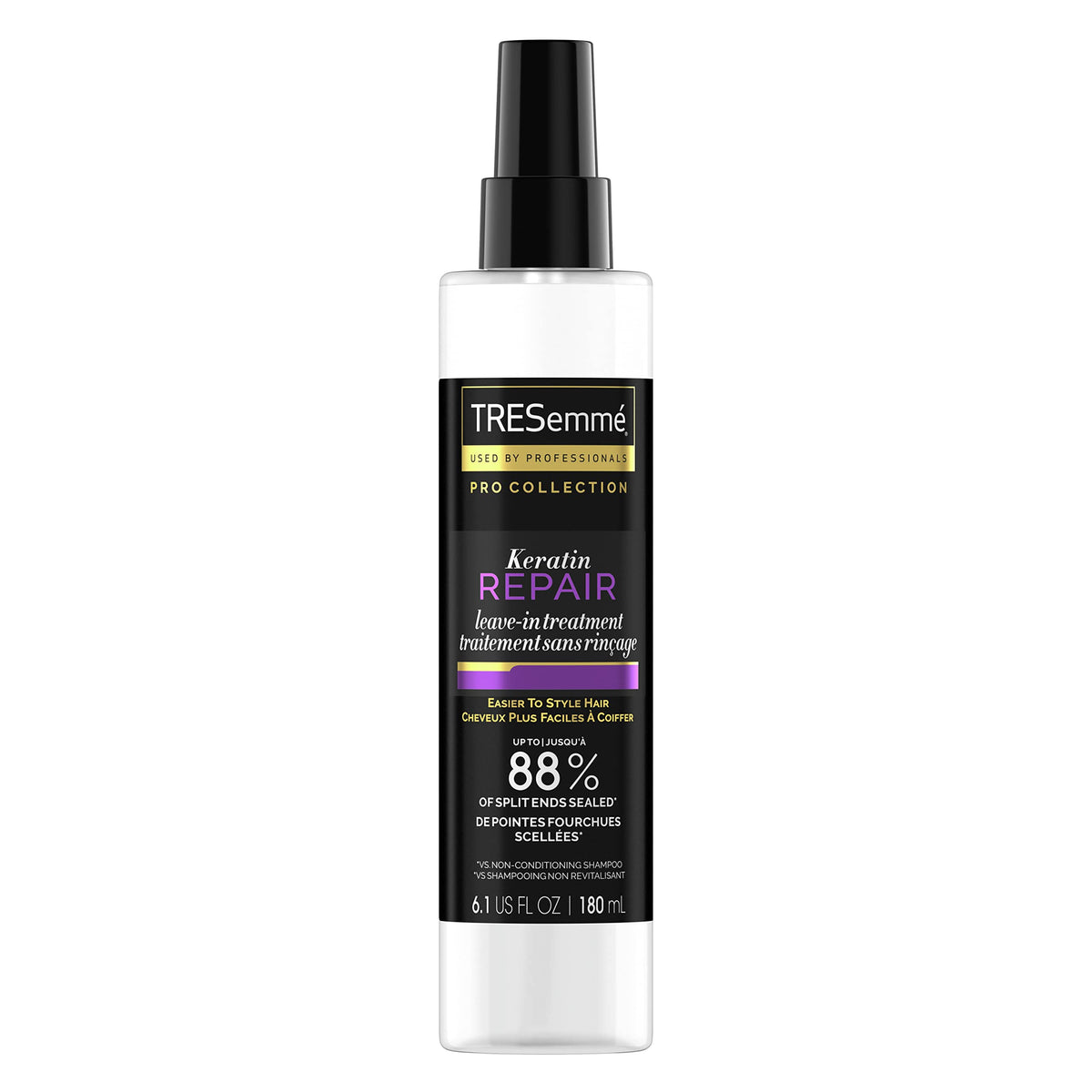 TRESemmé Pro Collection Keratin Repair Leave In Hair Treatment for Strong, Healthy-Looking Hair Care Hair Styling Treatment Spray Visibly Repair Split Beauty & Personal Care TRESemmé