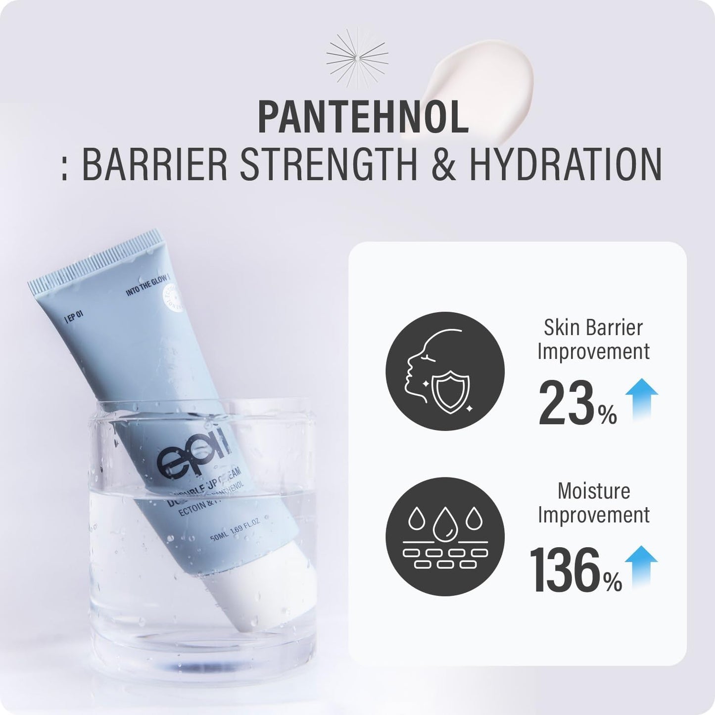 epii Double Up Cream - Ectoin Face Moisturizer with Panthenol & 15% Squalane - Korean Skincare Soothing Barrier Repair Cream for Sensitive Skin Dry Beauty and Personal Care epii