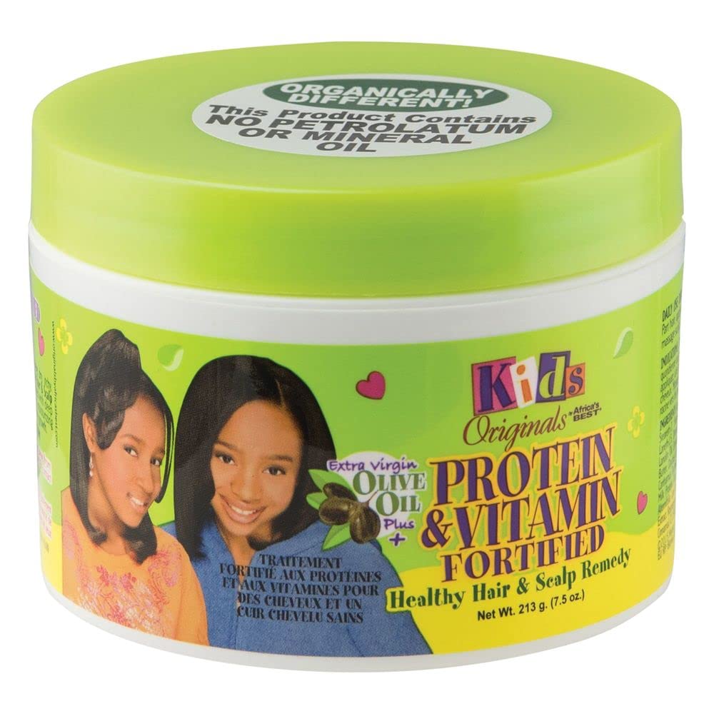 Originals by Africa's Best Kids Protein & Vitamin Fortified Healthy Hair & Scalp Remedy, With Extra Virgin Olive Oil, Mineral Oil & Petrolatum Free Beauty & Personal Care Originals by Africa's Best