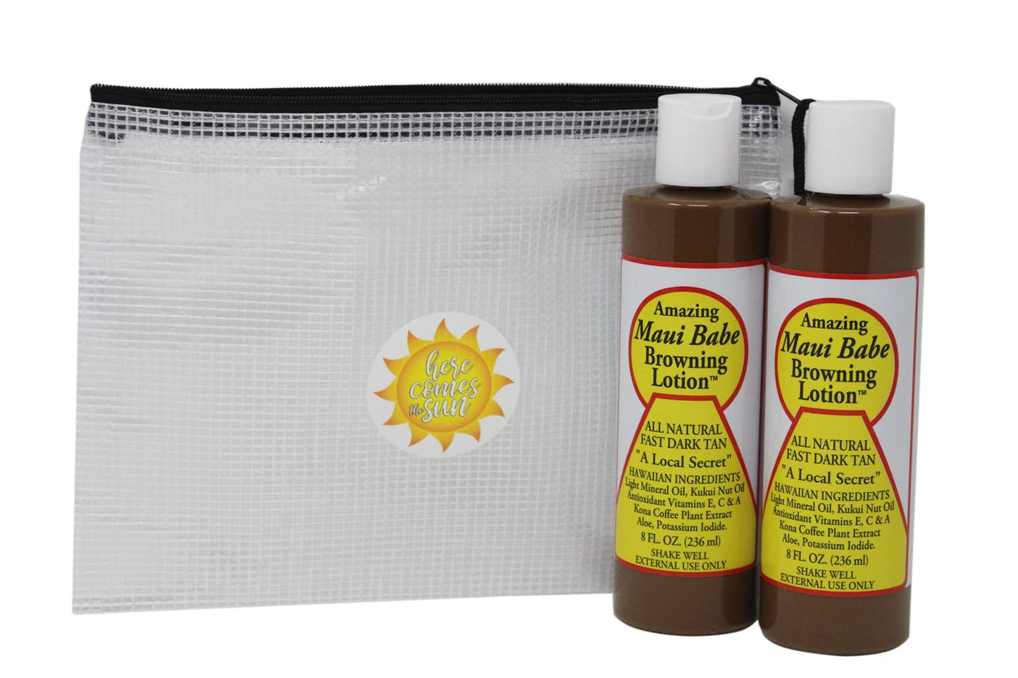 Maui Babe Tanning, Maui Babe Browning Lotion Pack Of 2! Infused With Skin Nourishing Ingredients! All Natural Fast Dark Tan! Promote A Deep, Dark Beauty & Personal Care DELECLE