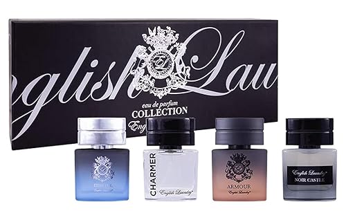 English Laundry Men's 20ml Coffret Collection, Throne, Armour, Noir Castle, Charmed EDP Beauty & Personal Care English Laundry
