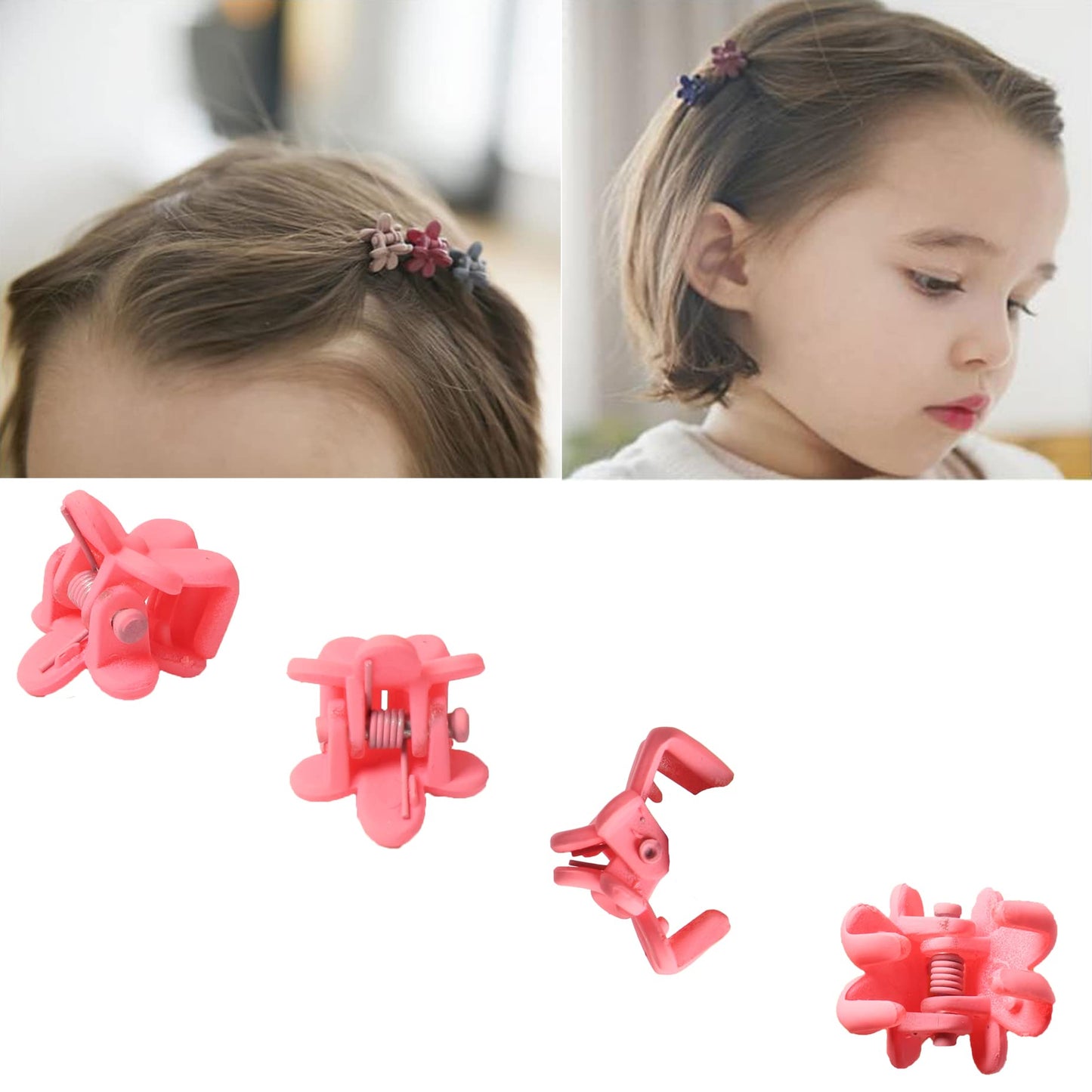 40Pcs Baby Girls Hair Bangs Mini Hair Claw Clip Kids Hair Pin 20 Colors for Girls (Flower) Beauty & Personal Care MPRVAKYF