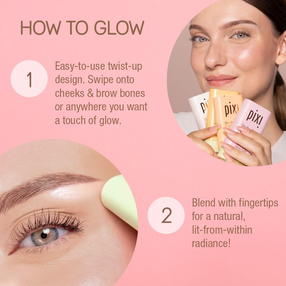 Pixi On-the-Glow SuperGlow | Shade GildedGold | Hydrating Highlighter Stick with Ginseng, Aloe Vera & Fruit Extracts | For Cheeks & Brow Bones | 19g Beauty & Personal Care Pixi