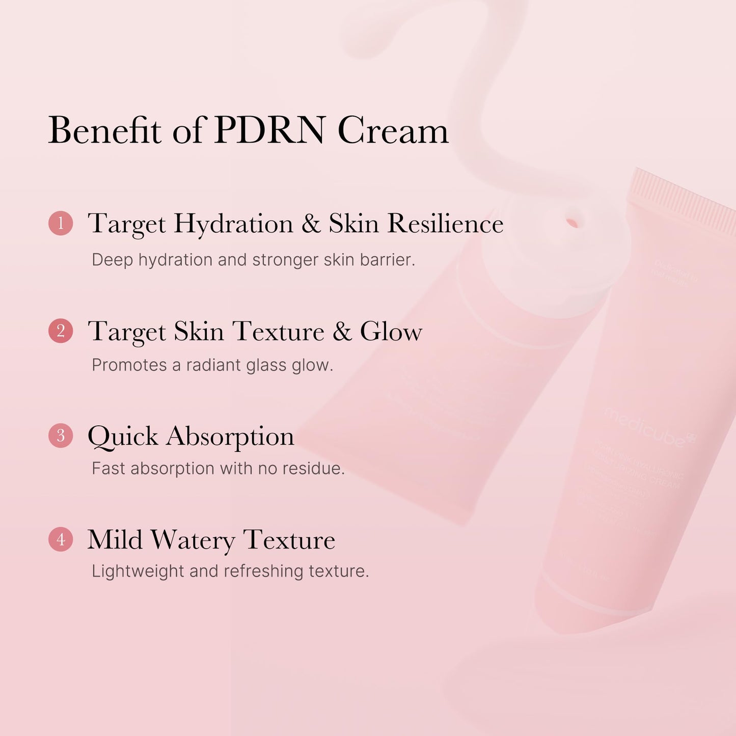 medicube Salmon DNA PDRN Pink Hyaluronic Moisturizing Cream Beauty and Personal Care medicube