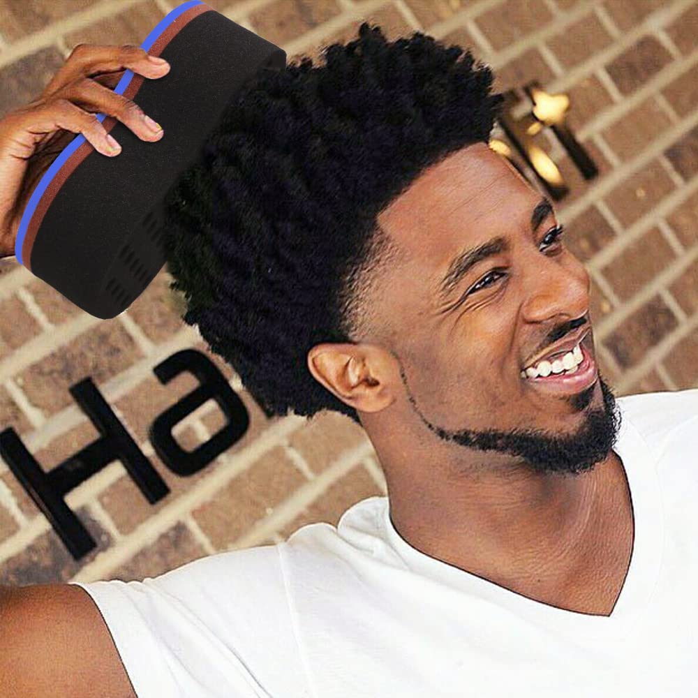 BEWAVE Hair Brush Sponge Twist Wave Barber Tool For Dreads Afro Locs Twist Curl Coil Black, 1 Pc with 1 Pc Hair Pick Beauty & Personal Care BEWAVE