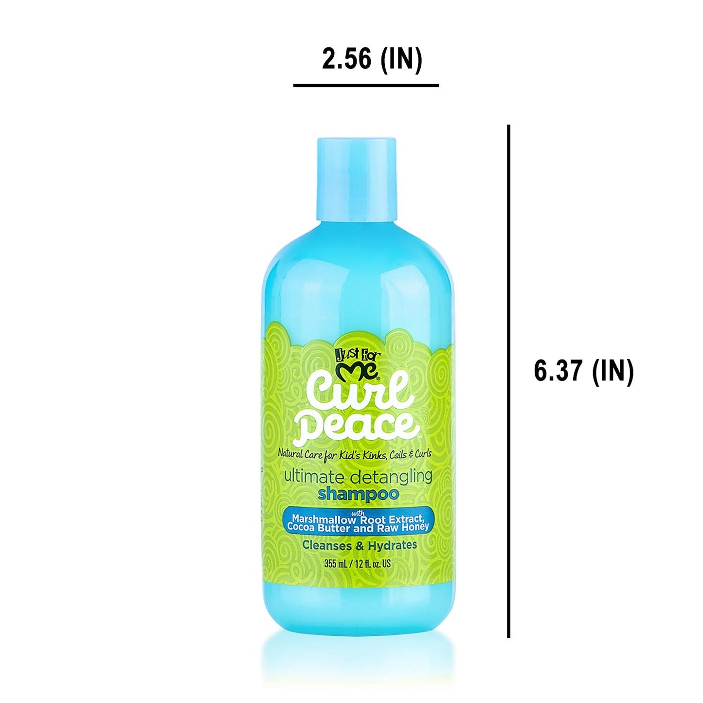 Just For Me Curl Peace Ultimate Detangling Shampoo - Cleanses & Hydrates, Contains Marshmallow Root Extract, Cocoa Butter & Raw Honey, No Animal Beauty & Personal Care Just For Me