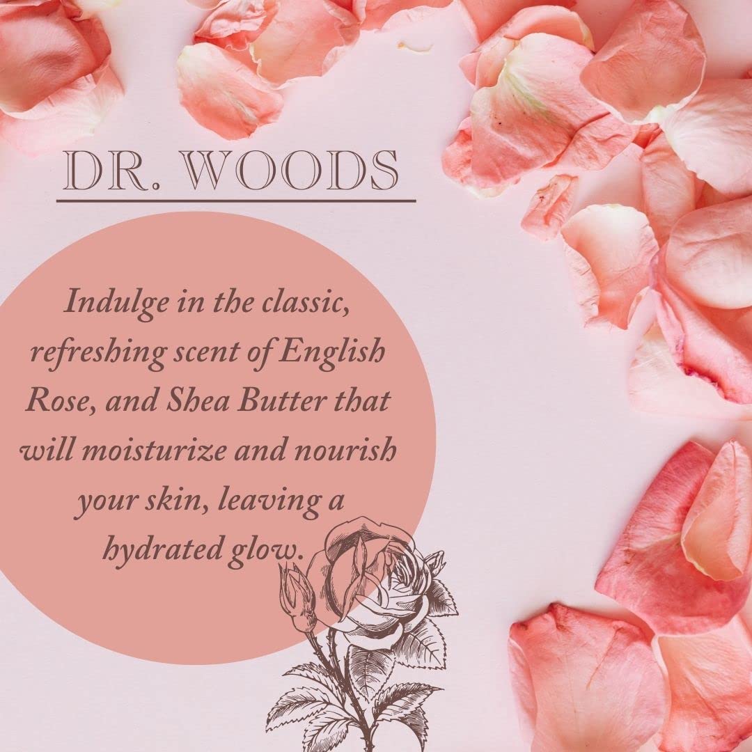 Dr. Woods Skin Exfoliating English Rose Bar Soap with Organic Shea Butter, 5.25 Ounce (Pack of 6) Beauty & Personal Care Dr. Woods