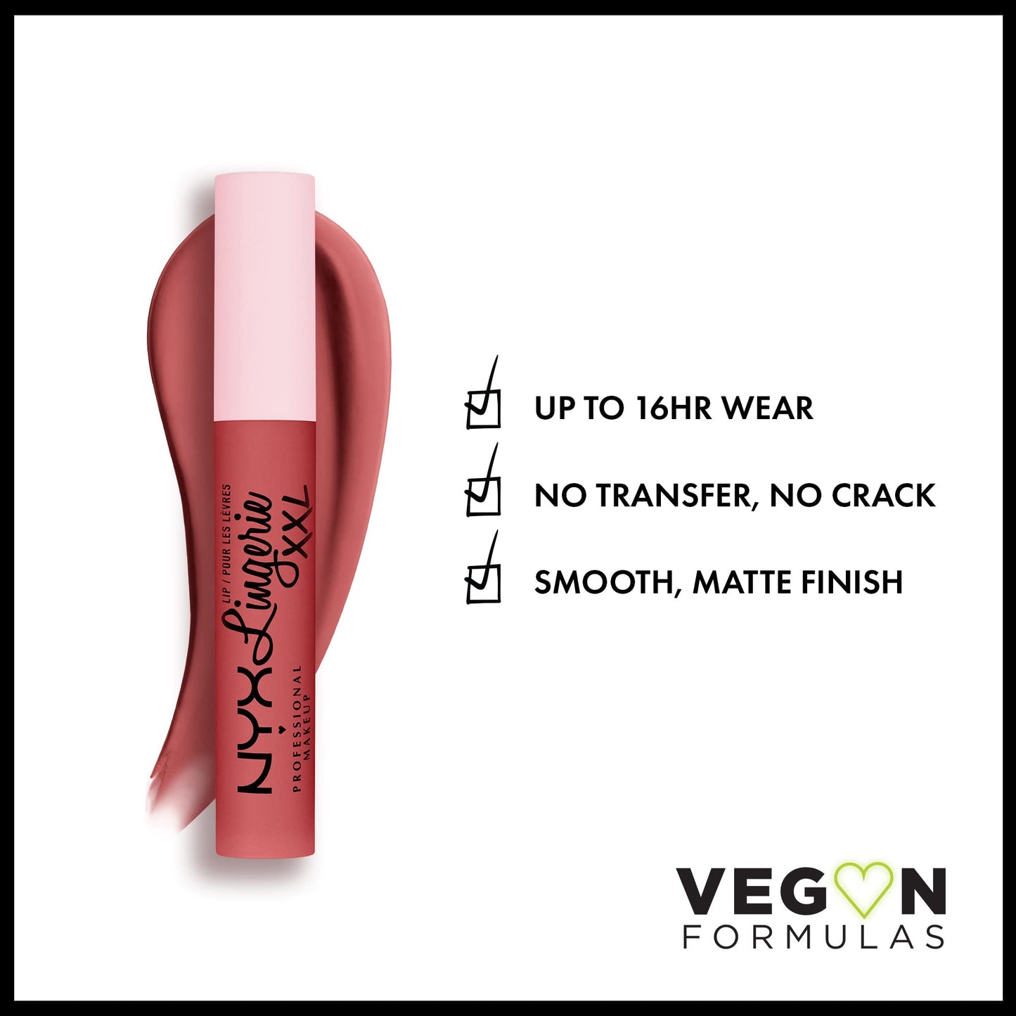 NYX PROFESSIONAL MAKEUP Lip Lingerie XXL Matte Liquid Lipstick - Xxpose Me (Peach Pink) Beauty & Personal Care NYX PROFESSIONAL MAKEUP