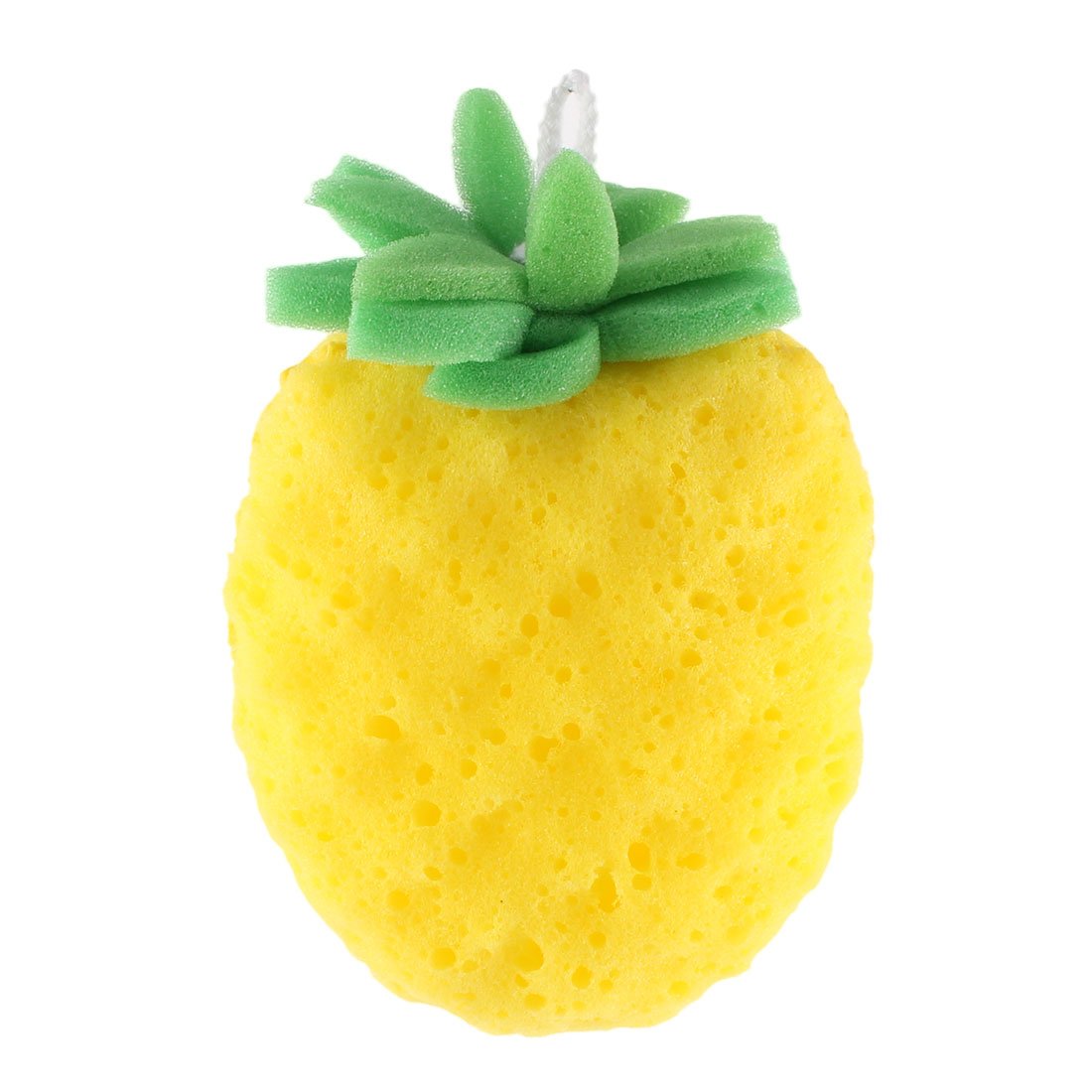 Ruilogod Pineapple Shaped Bath Sponge Body Exfoliate Shower Pouf Scrubber Yellow Green (id: 56b 00d ac1 95a e66 Beauty and Personal Care Ruilogod