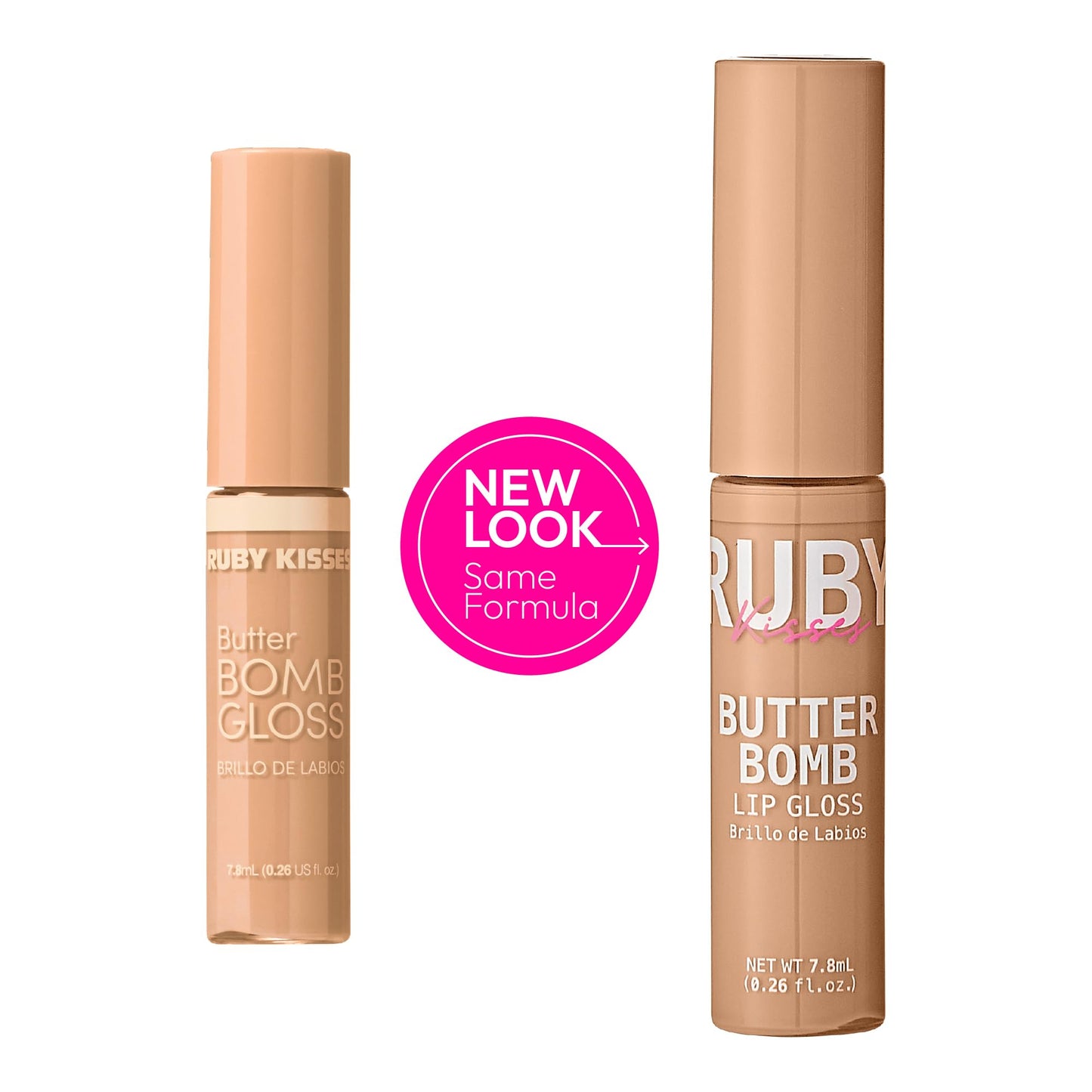 Ruby Kisses Butter Bomb Lip Gloss, High-Shine Non-Sticky Hydrating Plumping Beauty & Personal Care Ruby Kisses